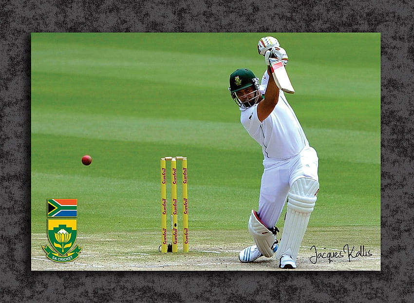 Poster Kriket Tamatina - Jacques Kallis - Nasional Afrika Selatan Wallpaper HD