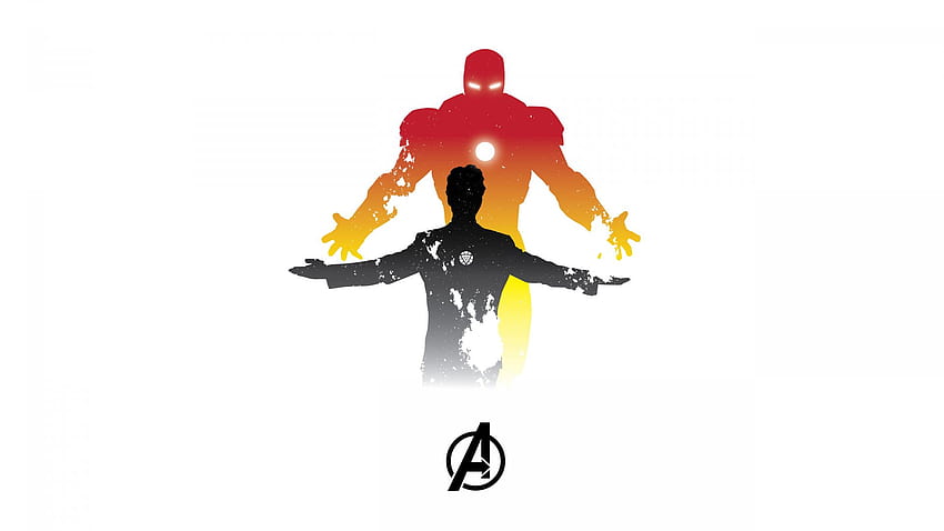 Iron man, marvel, artwork, minimal, , , background, 4e14ff, Avengers Minimalist Tablet fondo de pantalla