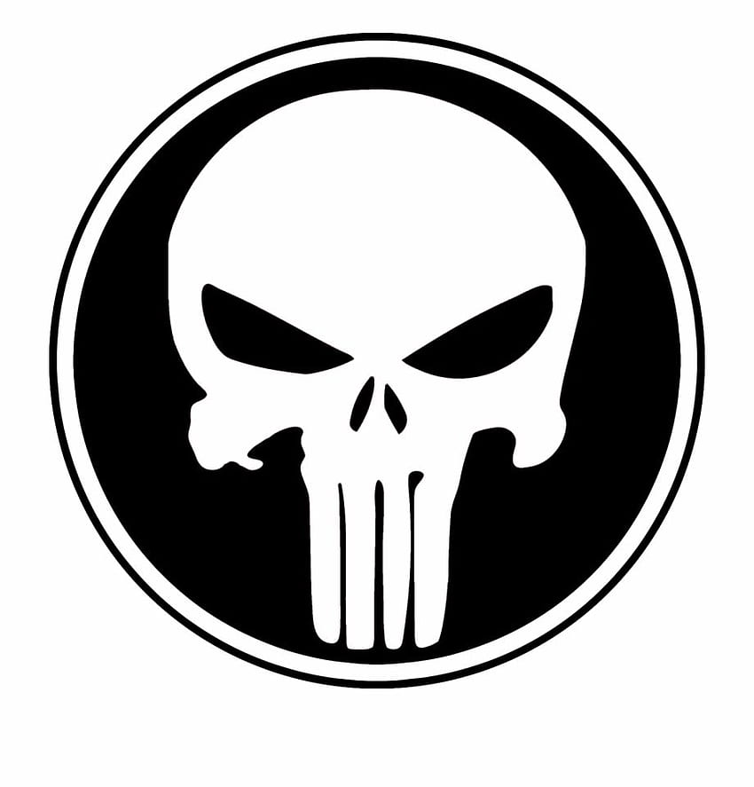 Punisher Skull dla Androida - Punisher Skull Logo Png, biała czaszka Tapeta na telefon HD