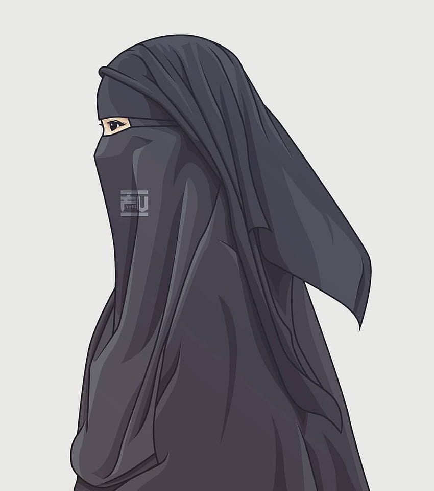 Hijab girl cartoon HD wallpapers | Pxfuel