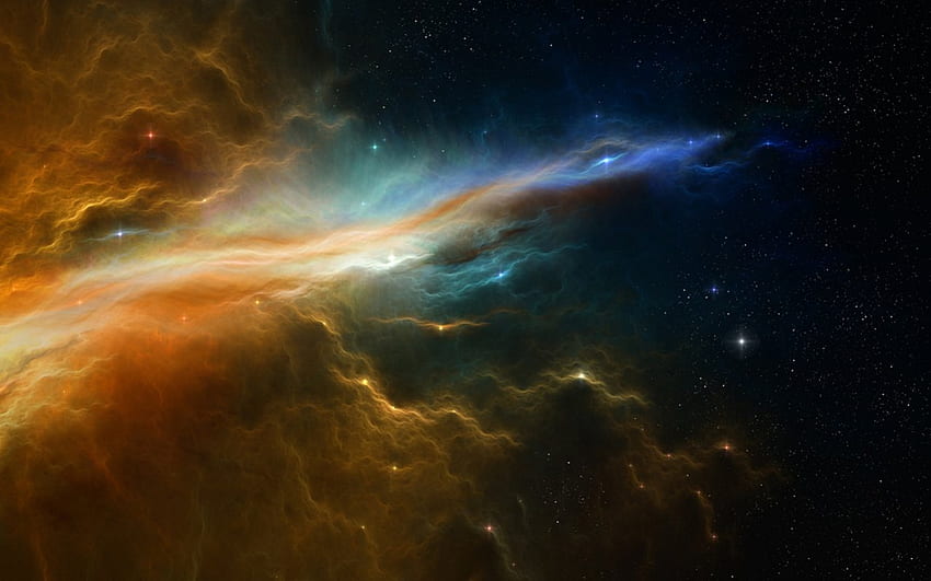 galaksiler çok renkli uzay harika yıldızlar HD duvar kağıdı