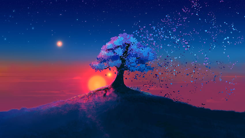 Neon Fall [] : R , Neon Tree HD wallpaper