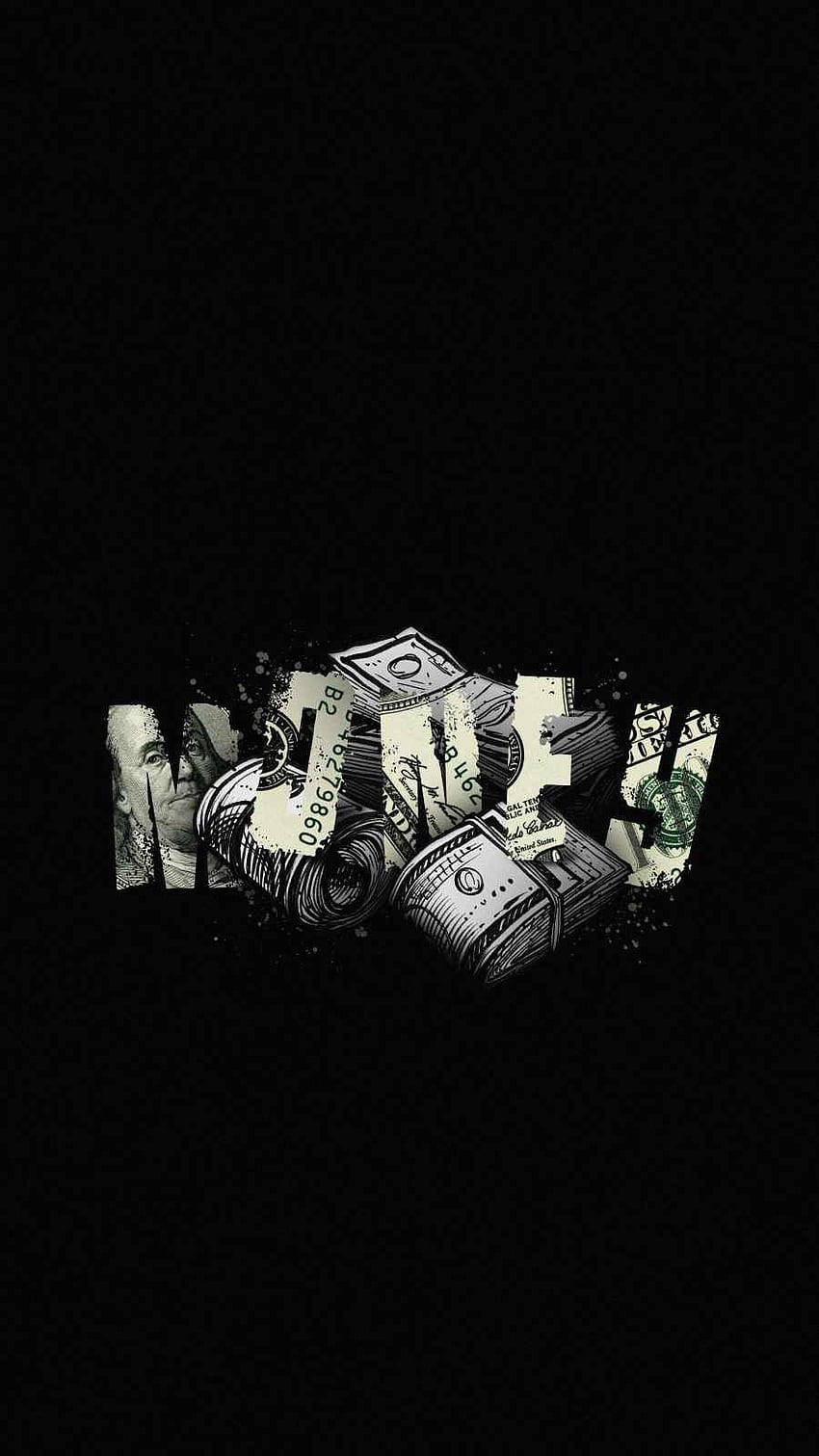 Money Art iPhone - iPhone - Best of für Andriod, Money Black HD-Handy-Hintergrundbild