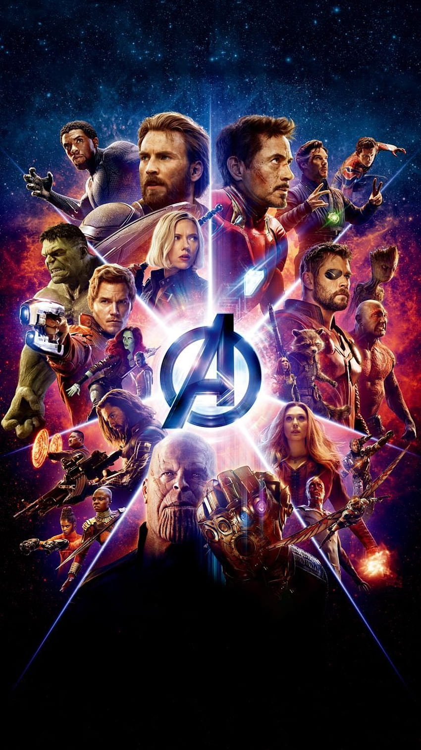 Avengers: Perang Infinity (2018) Ponsel . Tampilan layar, Marvel Avengers wallpaper ponsel HD