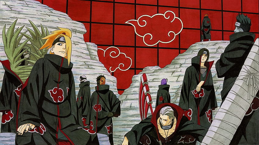 Obito Uchiha, Dolor (Naruto), Akatsuki (Naruto), Itachi Uchiha JPG fondo de pantalla
