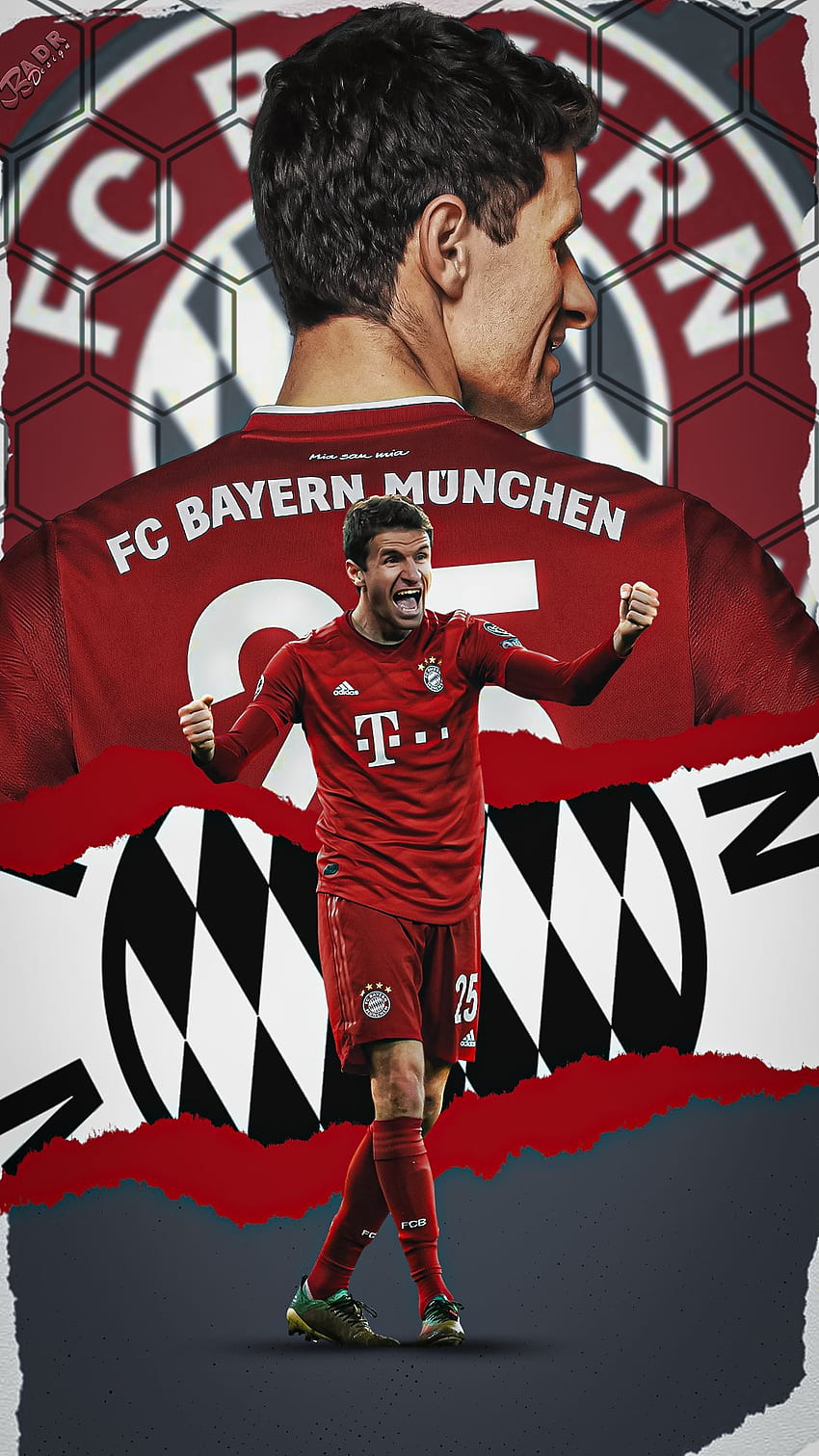 Muller, sports uniform, bayern munich, Thomas Muller HD phone wallpaper