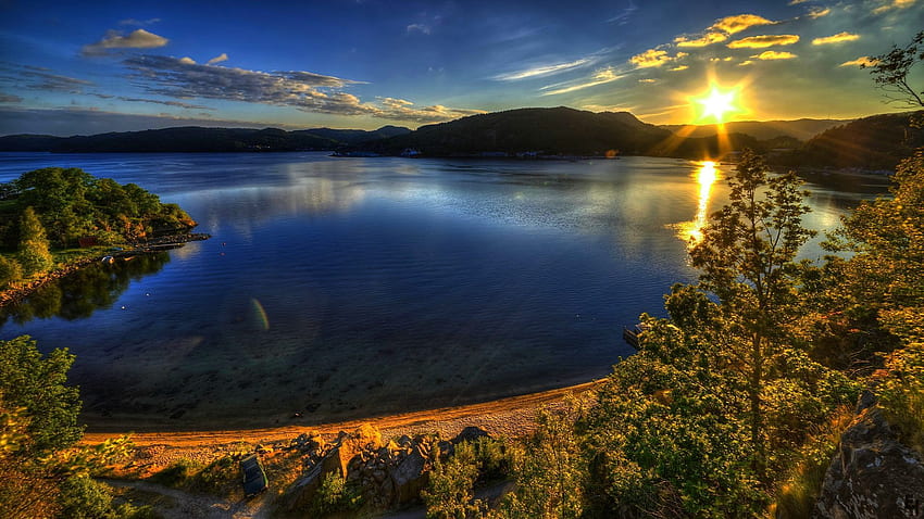 Natural Good Morning Sunshine. Nature , Sunshine , Lake sunset HD wallpaper  | Pxfuel