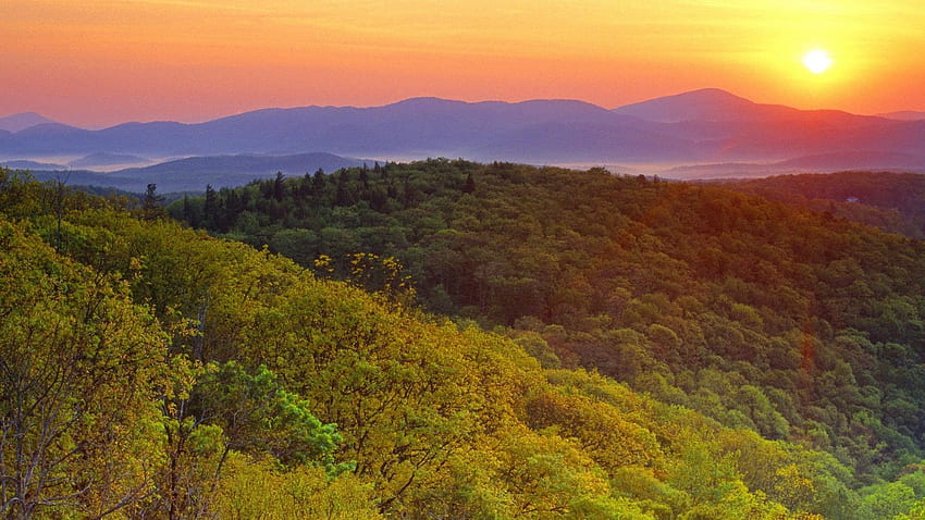 Pegunungan Blue Ridge, Pegunungan Blue Ridge Virginia Wallpaper HD