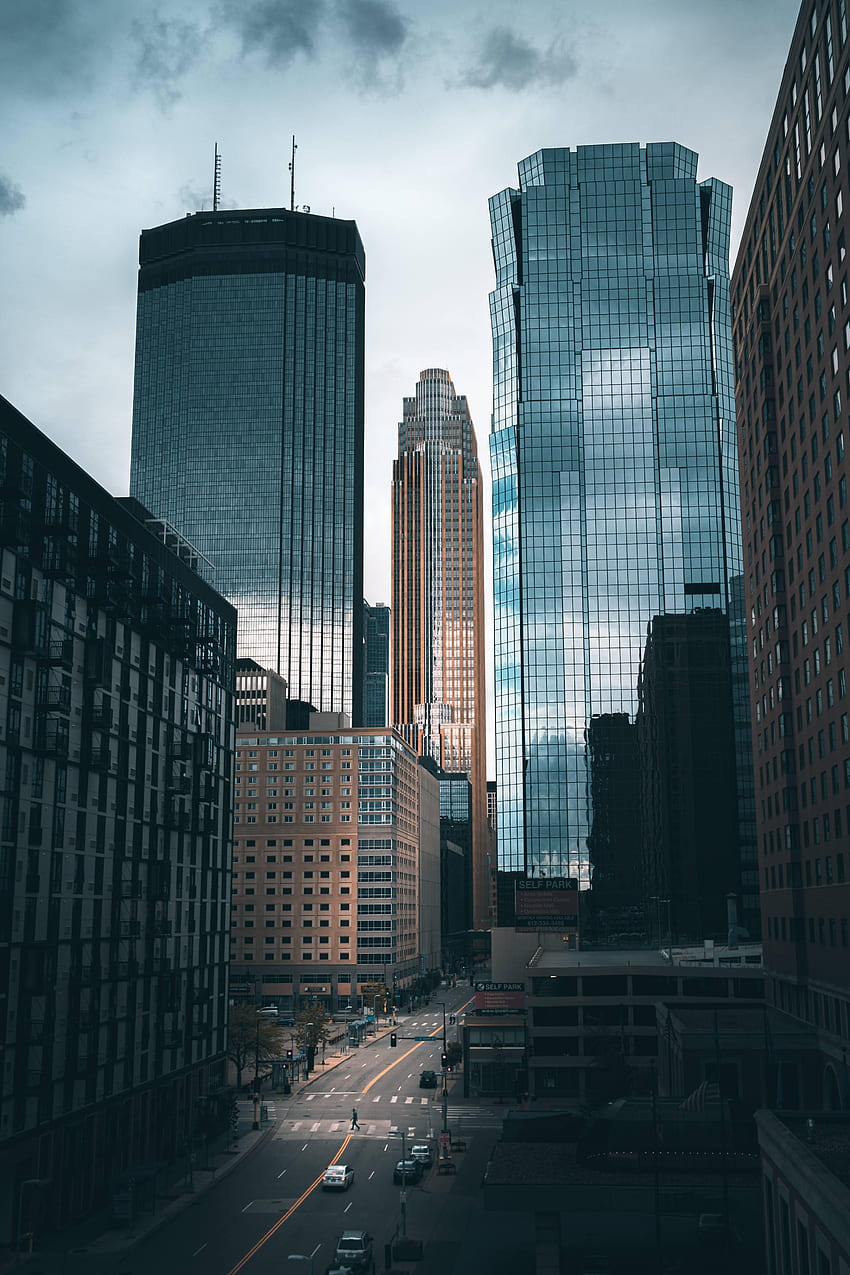 Cities, Architecture, City, Building, View From Above, Skyscrapers, Street HD phone wallpaper