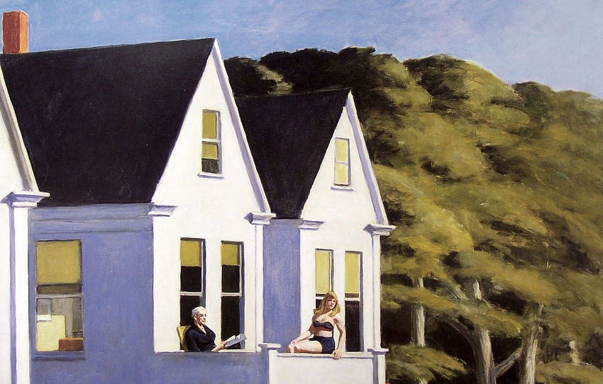 1960, Edward Hopper, Kedua Wallpaper HD