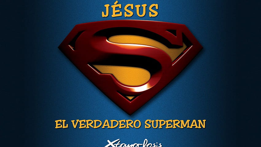 Jesus Superman Logo HD wallpaper