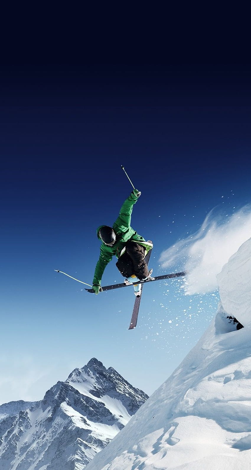 iphone 5s . Esquí, esquí al estilo, Deportes extremos fondo de pantalla del teléfono