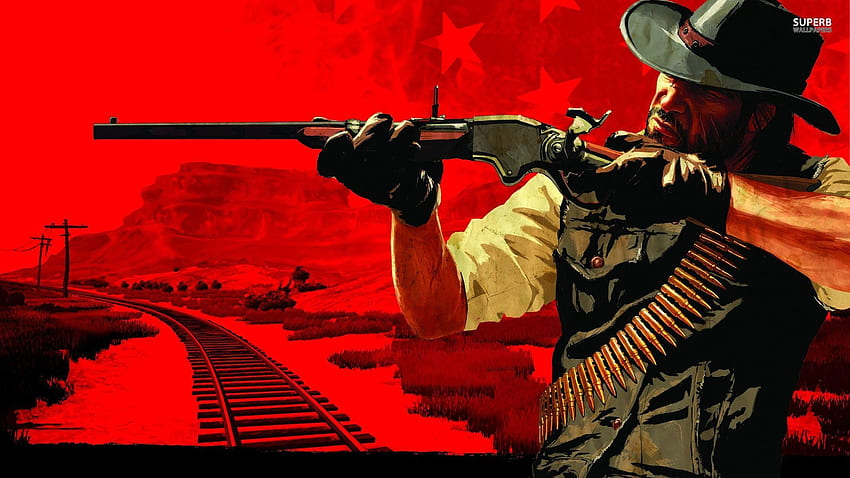 Red Dead Online, Revolver Mati Merah Wallpaper HD