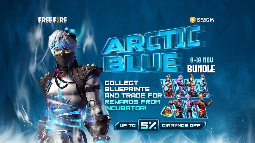 Arctic Blue jest teraz dostępny w zestawie Fire's Incubator!, Fire Arctic Blue Tapeta HD