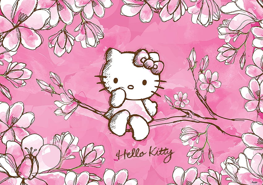 CN Phone, Hello Kitty Spring HD wallpaper | Pxfuel