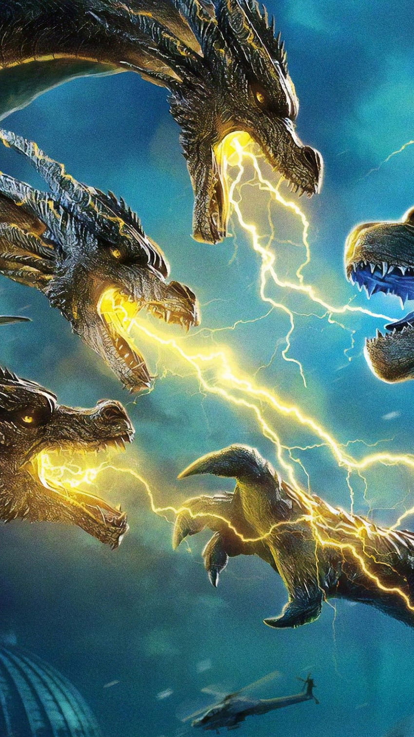 Godzilla vs. King Ghidorah, King of the Monsters 전화, , 배경 및 . 고질라 드래곤 모카 HD 전화 배경 화면