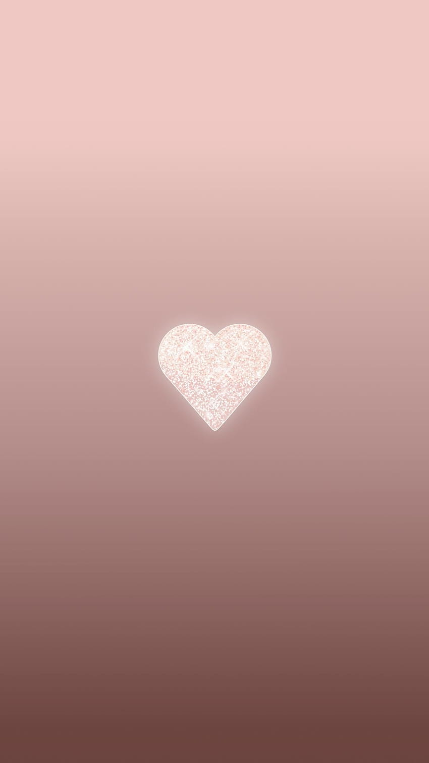 Rose-Gold-Heart-phone-background-lock-screen-- HD phone wallpaper