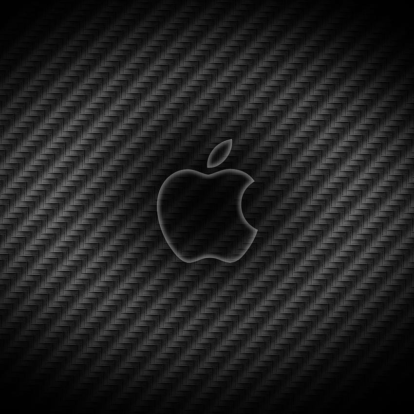 iPad con logo Apple in fibra di carbonio Sfondo del telefono HD