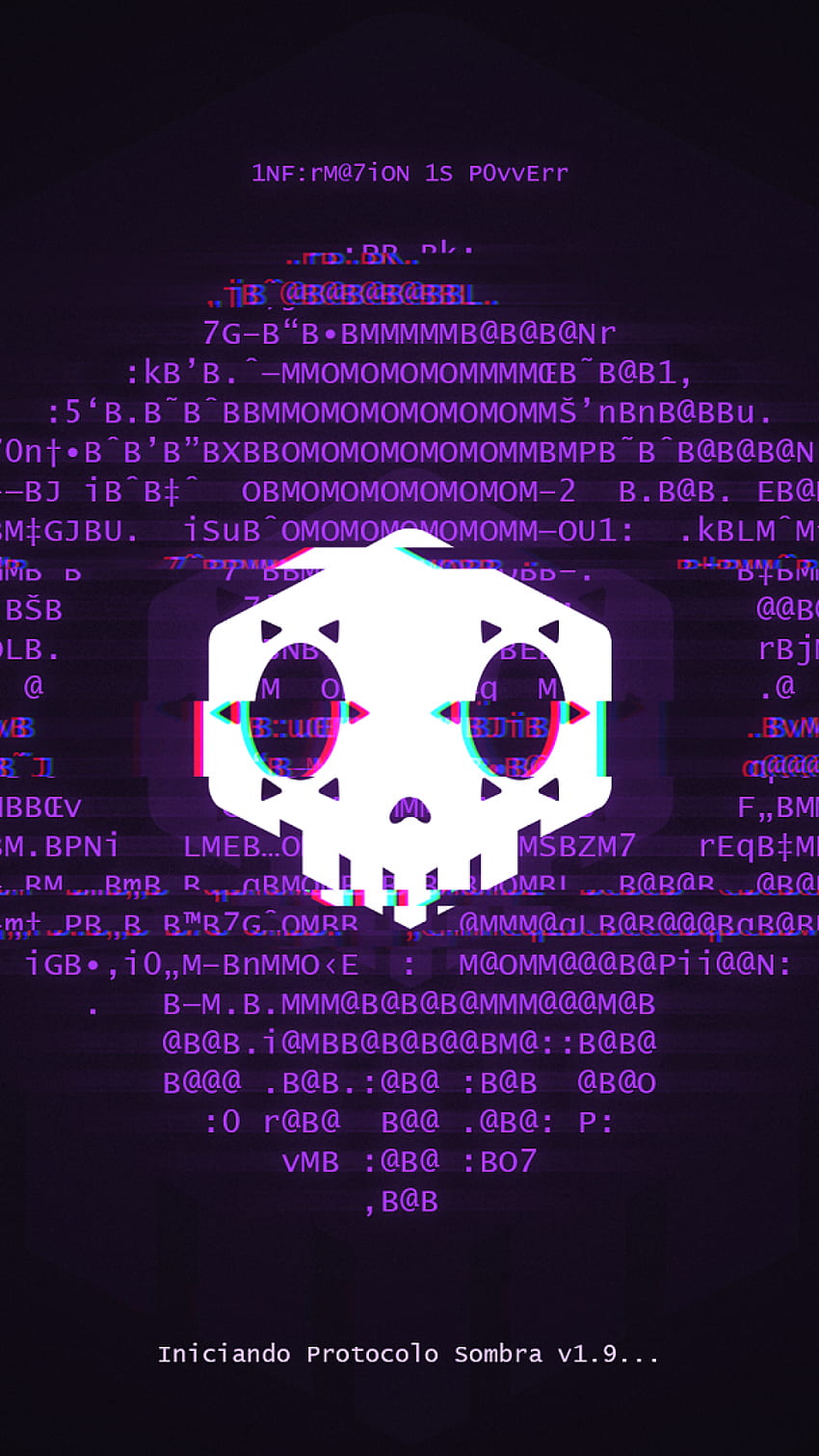 Overwatch, Sombra, Hacker, Logo HD phone wallpaper
