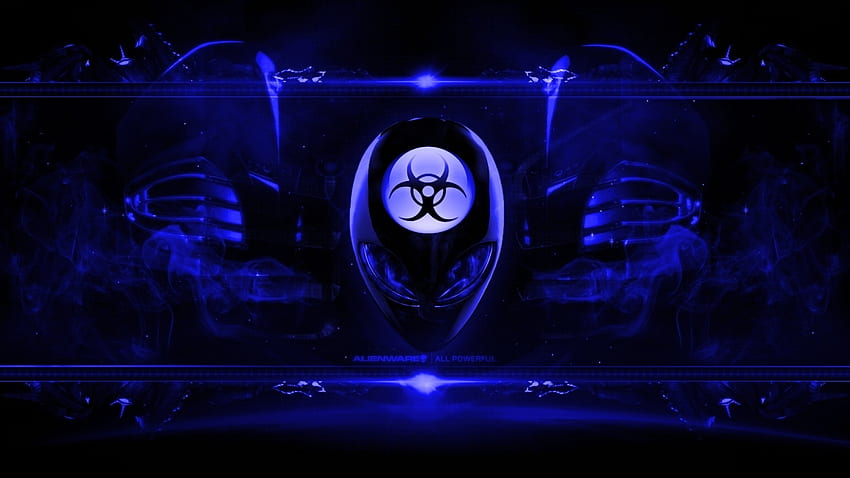 Alienware Background Radioactive Blue HD wallpaper