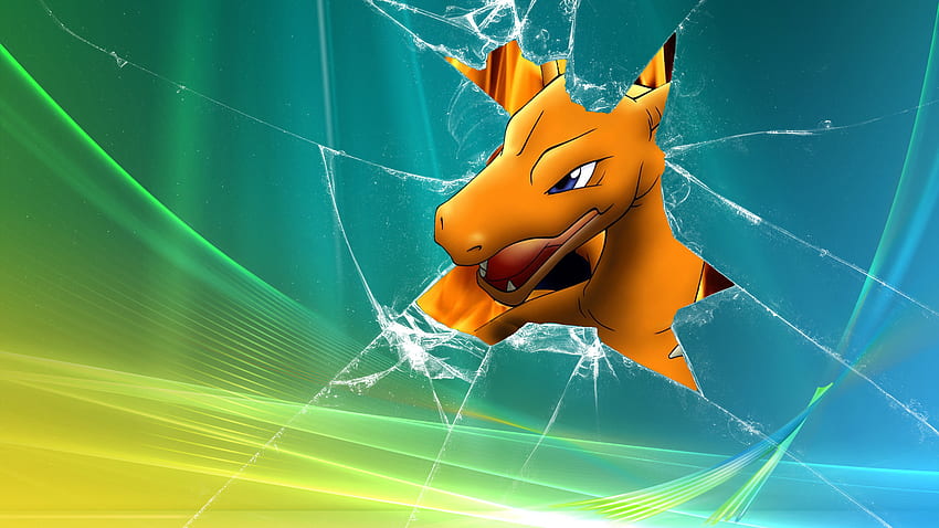 Pokemon, broken screen, Windows Vista, Charizard - / Jam.com HD ...