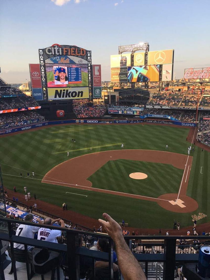 Citi Field, section 518, row 2, seat 12 - New York Mets vs New York HD phone wallpaper