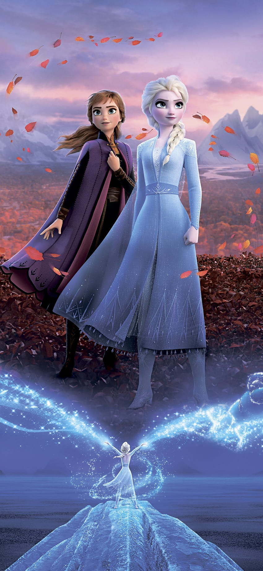 Frozen 2 Handy, Anna, Elsa. Frozen, Disney-Prinzessin, Frozen 2, Disney-Prinzessin-Tablet HD-Handy-Hintergrundbild