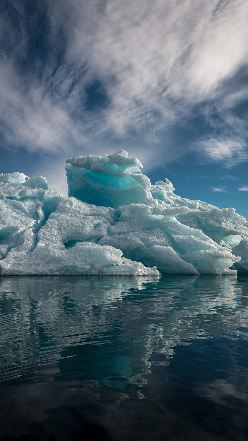 Iceberg, iceberg del océano antártico, iceberg del océano antártico fondo de pantalla del teléfono