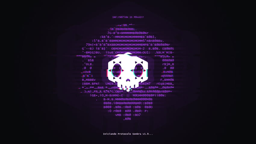 Overwatch, Sombra, Hacker, Logotipo para ancha fondo de pantalla