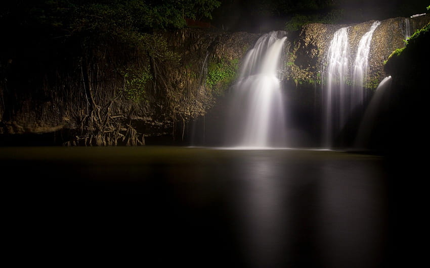 ทิวทัศน์ ธรรมชาติ มืด กลางคืน น้ำตก Fresh - - TurnLOL . ล. ธรรมชาติที่สวยงาม ธรรมชาติ ภูมิทัศน์ วอลล์เปเปอร์ HD