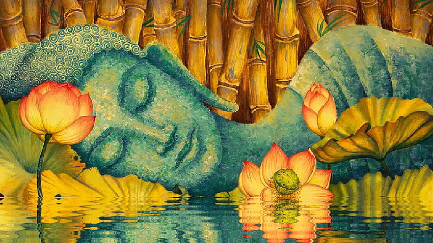 Mindfulness Bamboo , Buddha Paintings HD wallpaper