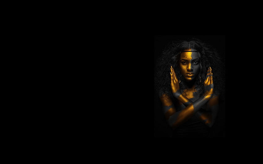 Black Woman, Dark Egyptian HD wallpaper