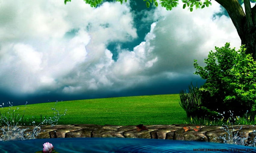 Weather - Background Beautiful Green Weather - - HD wallpaper