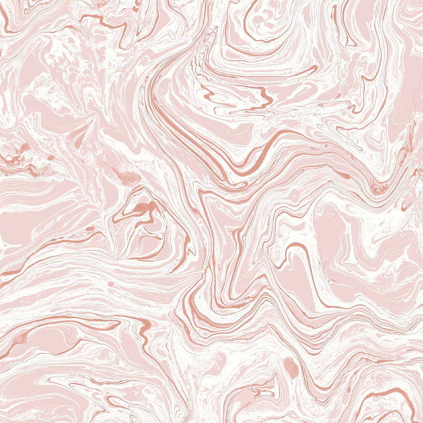 Flow Marble Effect Blush & White by Woodchip & Magnolia HD phone wallpaper