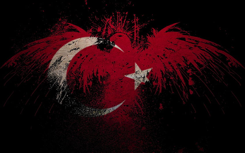 Drapeau de la Turquie. Fond d'écran HD