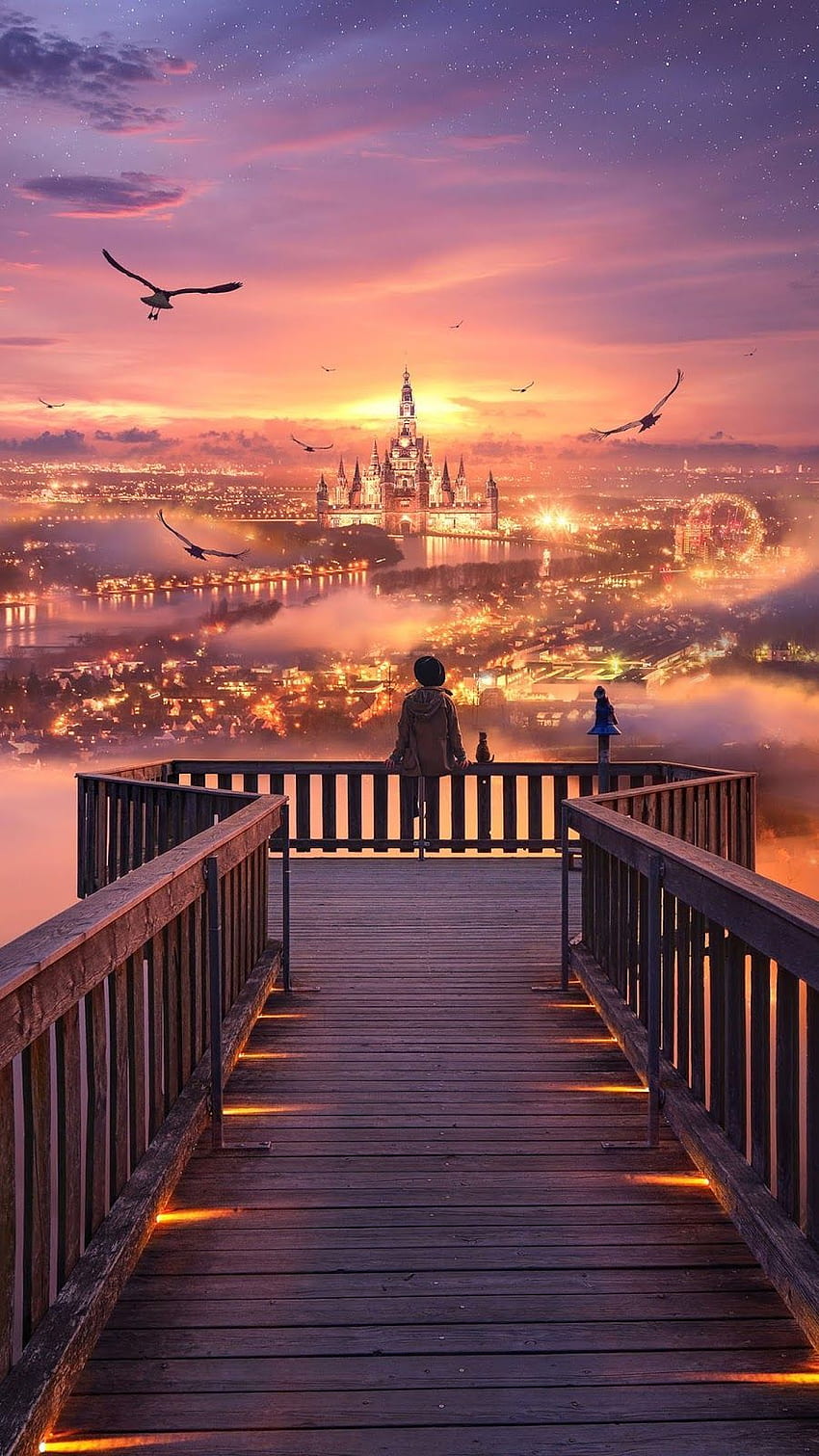 Die Stadt der Träume HD-Handy-Hintergrundbild