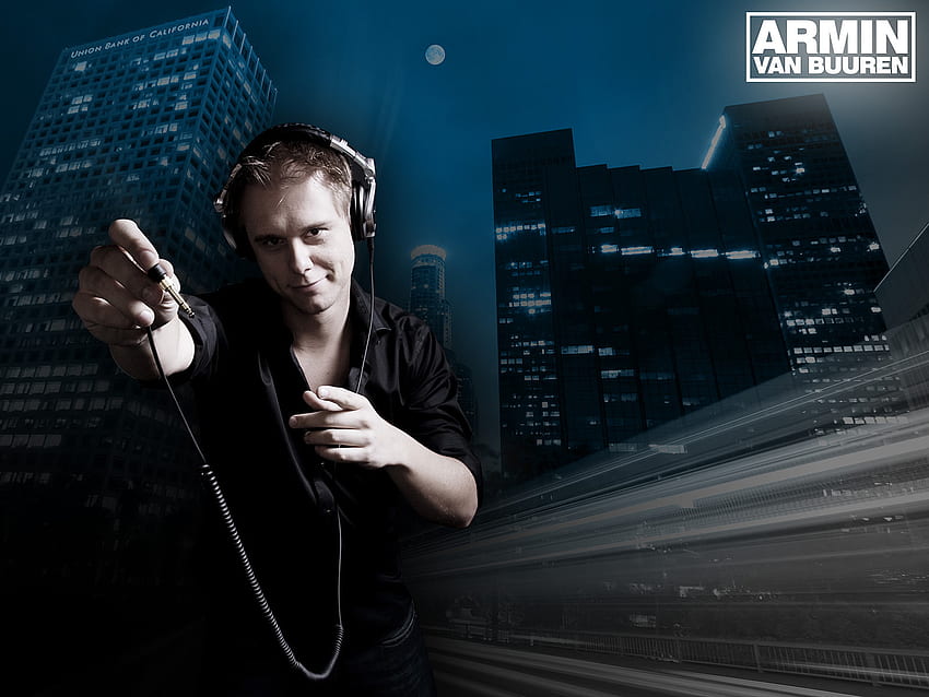 Armin van Buuren, música, transe, asot, fones de ouvido, dj papel de parede HD