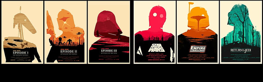 Star wars originals + prequels combined for dual screen, Dual Monitor Star Wars HD wallpaper
