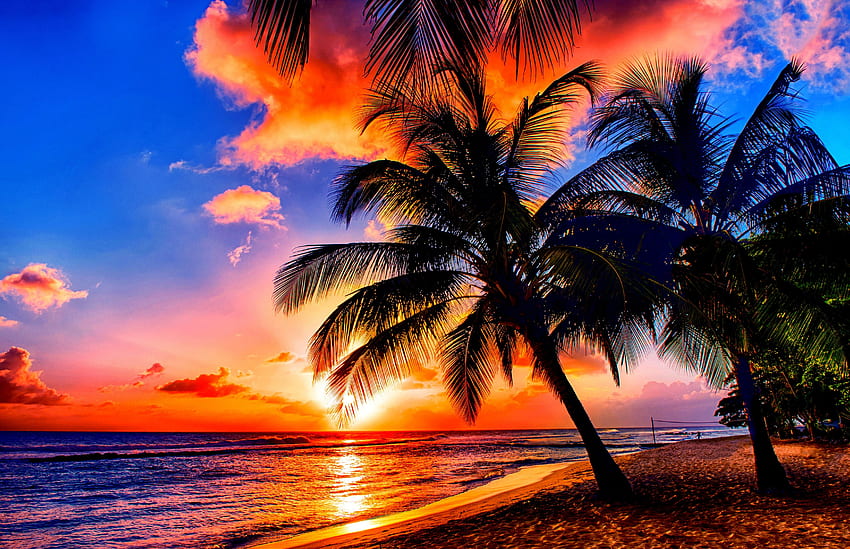Strände: Klares Wasser Strand Natur Sy Hintergrund, Guam-Flagge HD-Hintergrundbild
