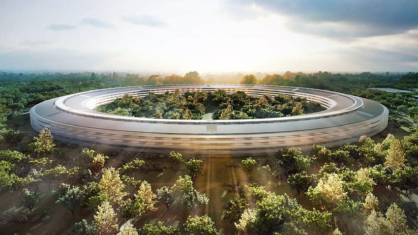 Pracownicy Apple Park narzekają, że ciągle wpadają na szklane ściany Tapeta HD