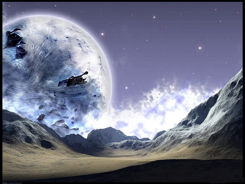 Universum, Oberfläche, Planet, Kälte, Permafrost, gefrorene Erde HD-Hintergrundbild
