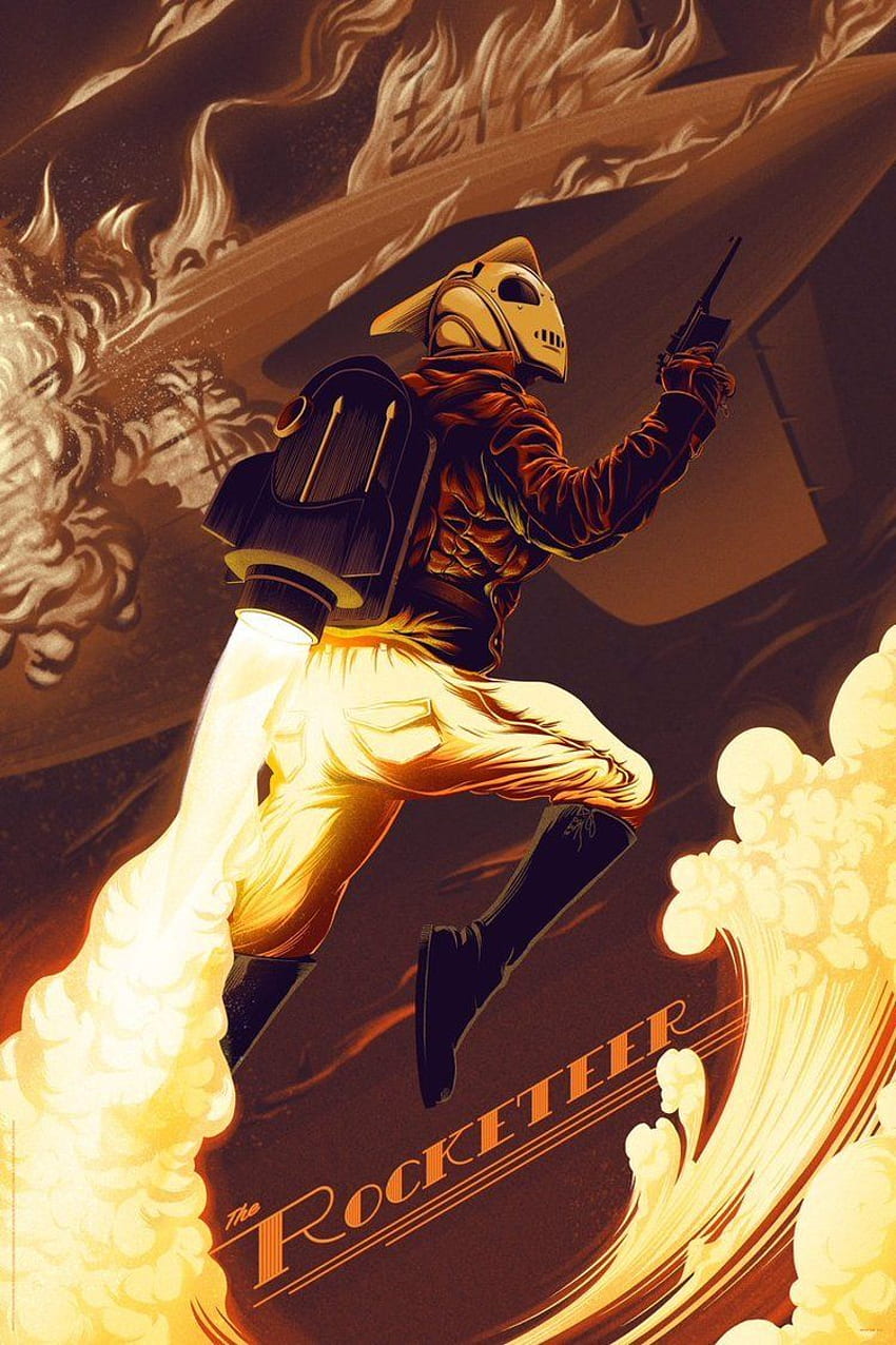 This THE ROCKETEER Mondo Poster is Simply Brilliant HD phone wallpaper