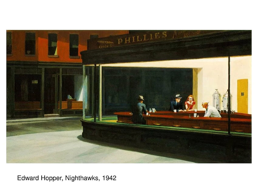 PPT - Edward Hopper, Nighthawks, presentación de PowerPoint de 1942 fondo de pantalla