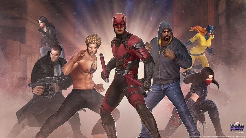 Marvel Future Fight - The Defenders están aquí para proteger tu . y jugar MARVEL Future Fight ahora fondo de pantalla