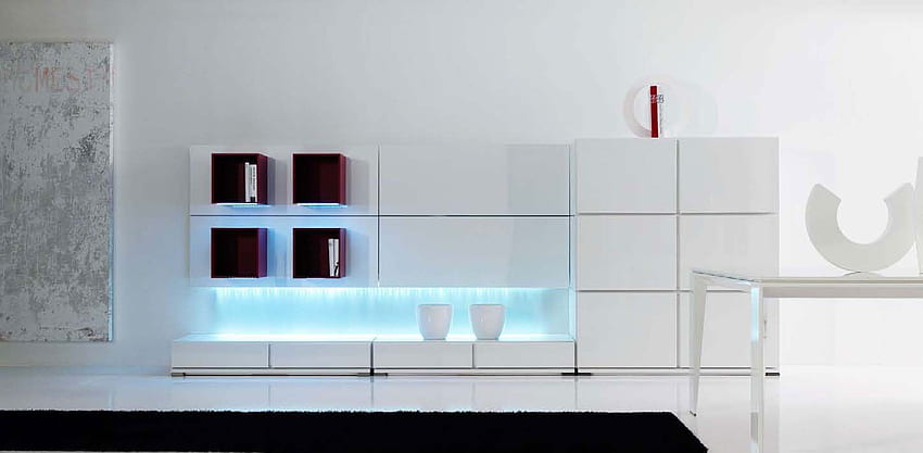 Diseño minimalista blanco de la sala de estar para una apariencia elegante Decoraciones Dormitorio Diseño y decoración Interiores Casa Muebles Escultura, elegante minimalista fondo de pantalla