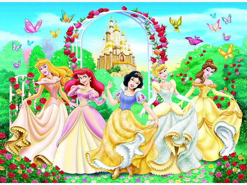Disney princesses, disney, girl, princess, fantasy HD wallpaper