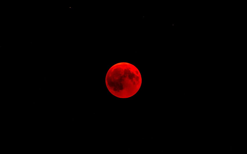 Red Full Moon, Crimson Moon HD wallpaper