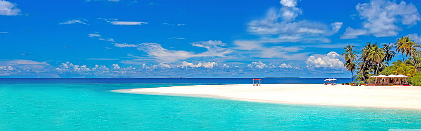 Tropical Beach 1 ❤ for • 듀얼 모니터, 해변 듀얼 스크린 HD 월페이퍼