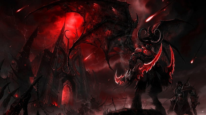World Of Warcraft, Illidan Stormrage, Fantasy World - World Of Warcraft Red, WoW Illidan Tapeta HD