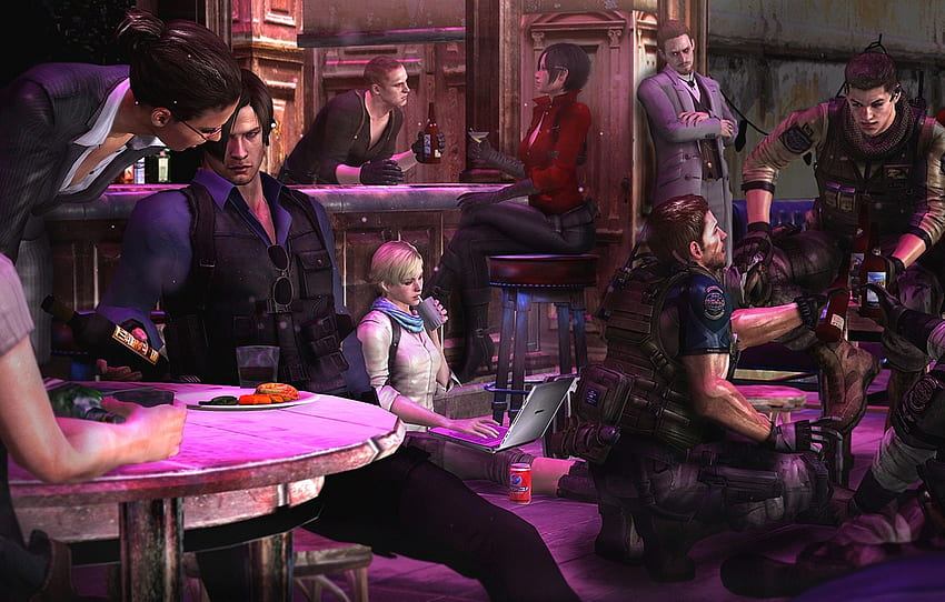 3840x2160px 4k Free Download Biohazard Party Capcom Resident Evil 6 Helena Harper Chris